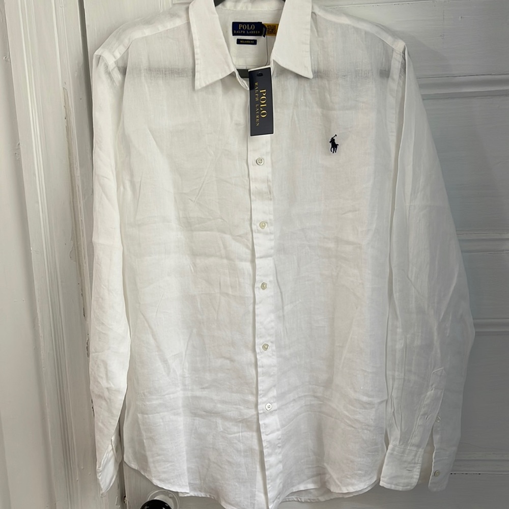 Ralph Lauren Women Relaxed Fit Linen Shirt